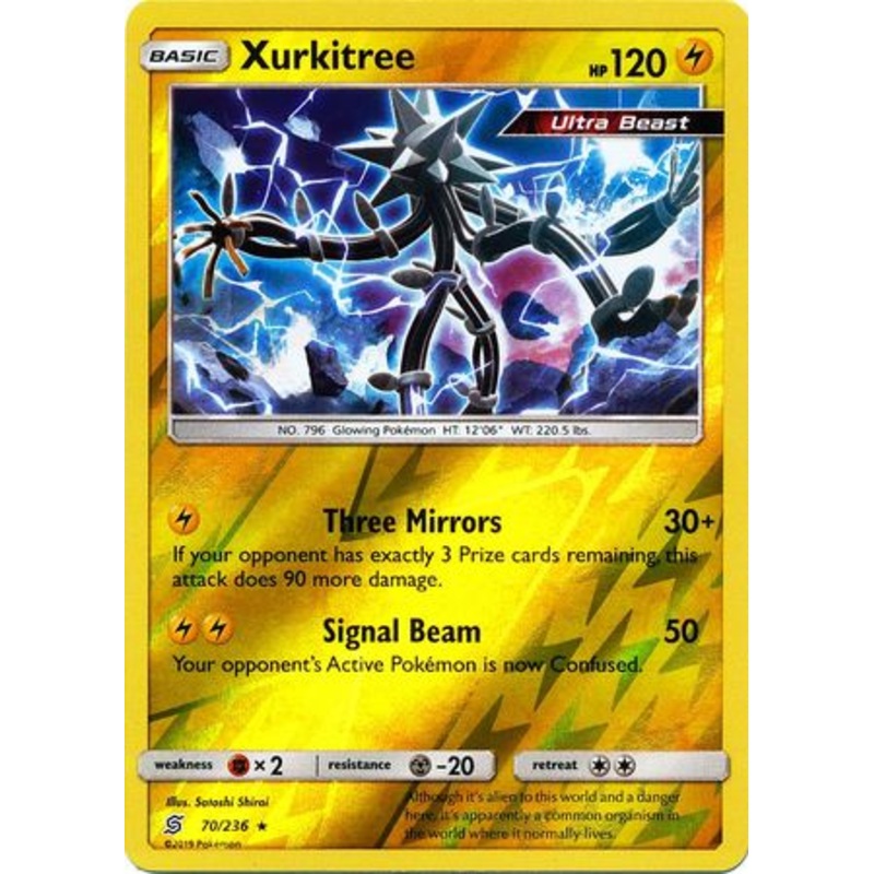 Pokemon Card Unified Minds 070/236 70/236 Xurkitree Reverse Holo Rare