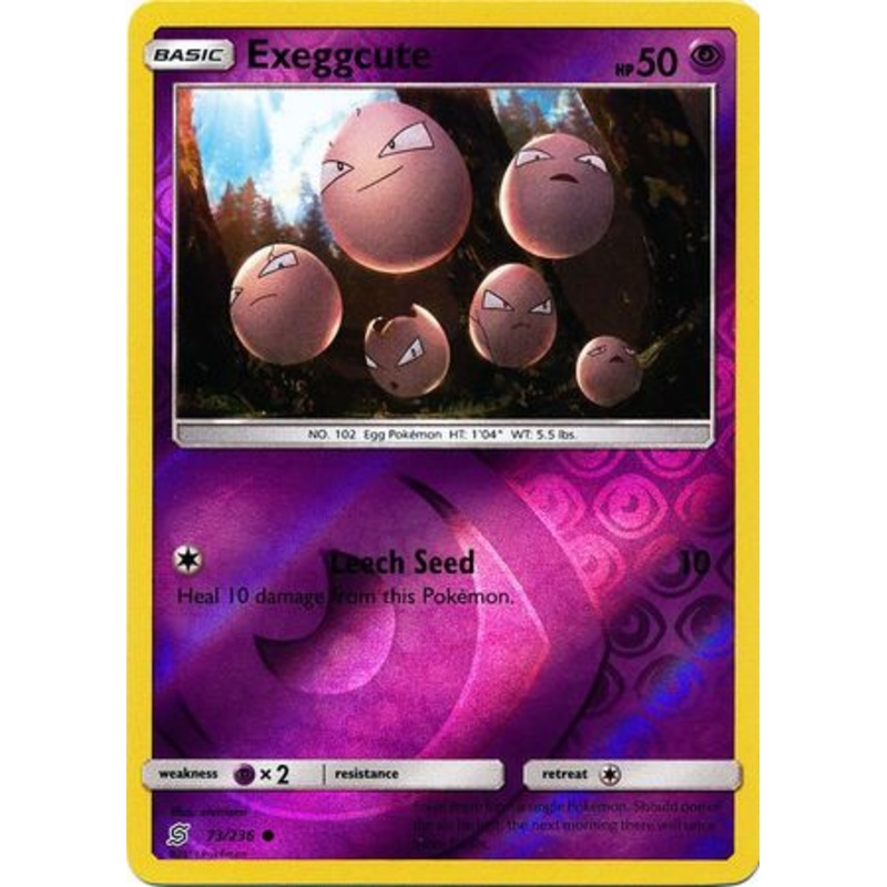 Pokemon Card Unified Minds 073/236 73/236 Exeggcute Reverse Holo Common