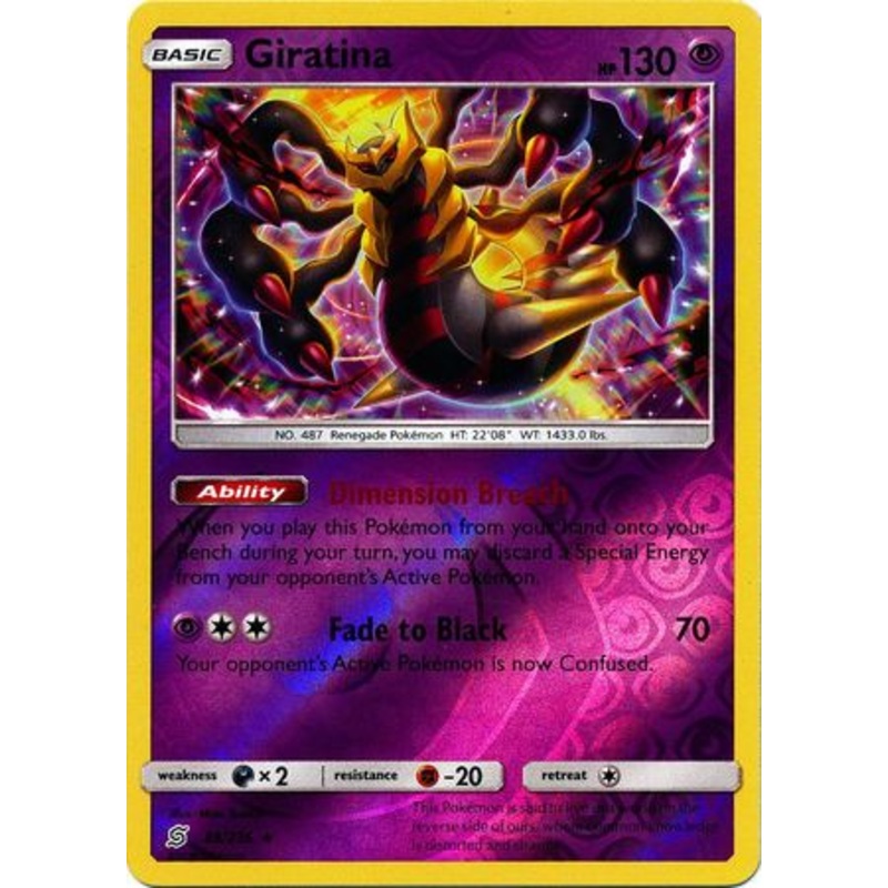 Pokemon Card Unified Minds 086/236 86/236 Giratina Reverse Holo Rare