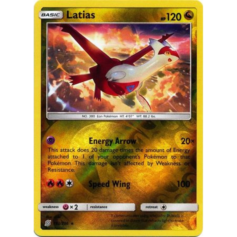 Pokemon Card Unified Minds 153/236 Latias Reverse Holo Rare
