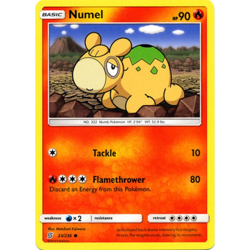 Pokemon Card Unified Minds 023/236 23/236 Numel Common