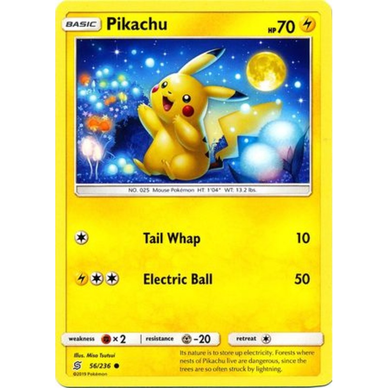Pokemon Card Unified Minds 056/236 56/236 Pikachu Common