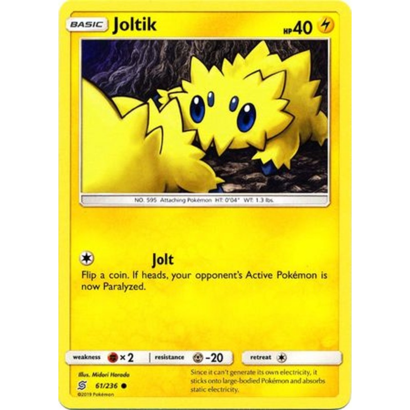 Pokemon Card Unified Minds 061/236 61/236 Joltik Common