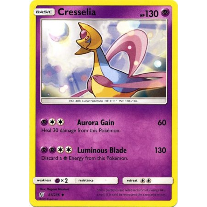 Pokemon Card Unified Minds 087/236 87/236 Cresselia Uncommon