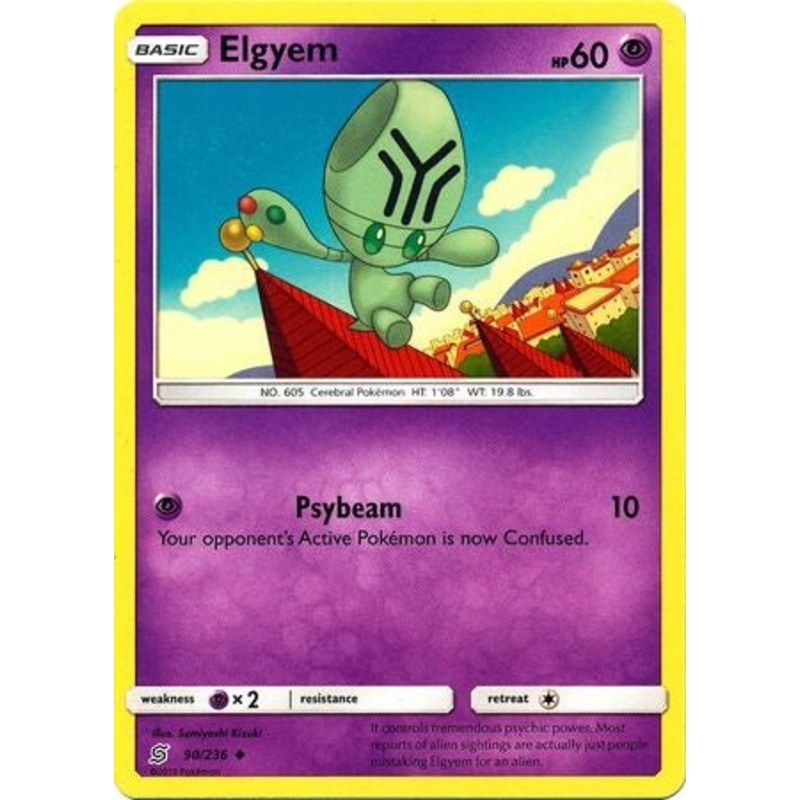 Pokemon Card Unified Minds 090/236 90/236 Elgyem Uncommon