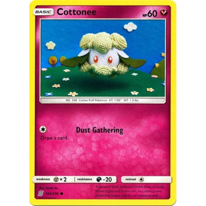 Pokemon Card Unified Minds 143/236 Cottonee Common