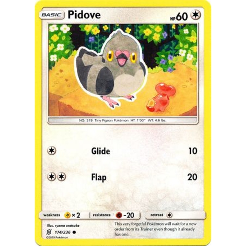 Pokemon Card Unified Minds 174/236 Pidove Common