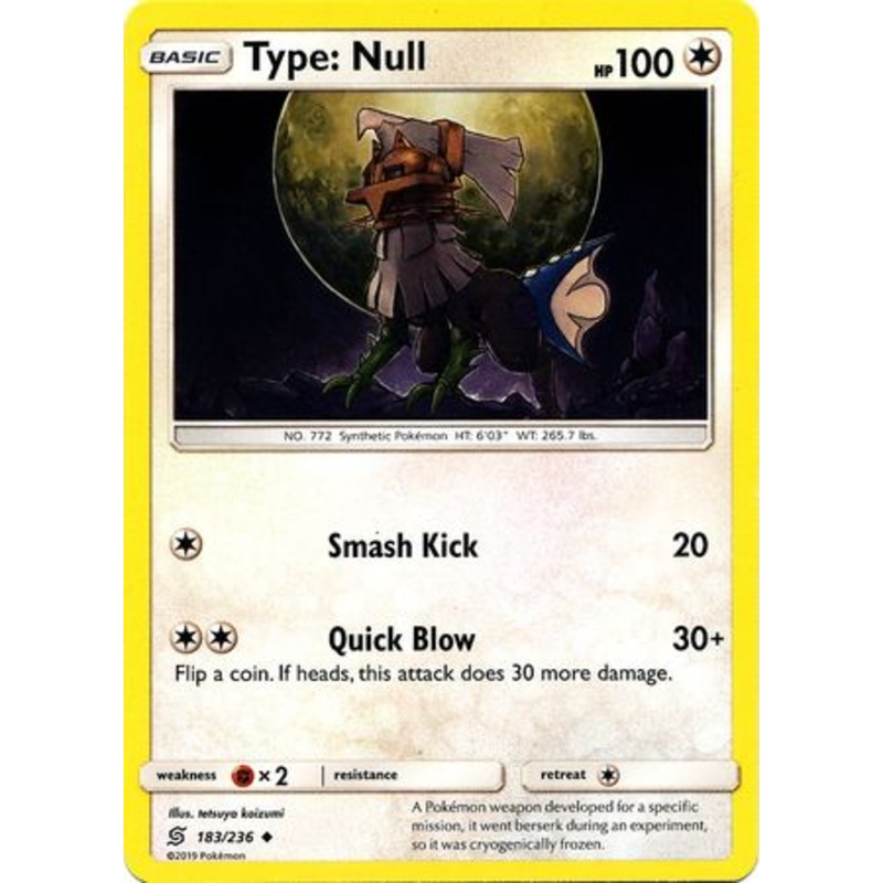 Pokemon Card Unified Minds 183/236 Type: Null Uncommon