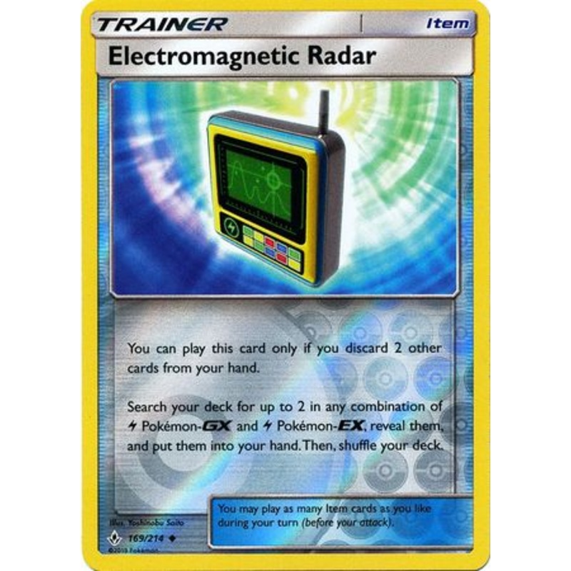 Pokemon Card Unbroken Bonds 169/214 Electromagnetic Radar Item Uncommon Reverse Holo