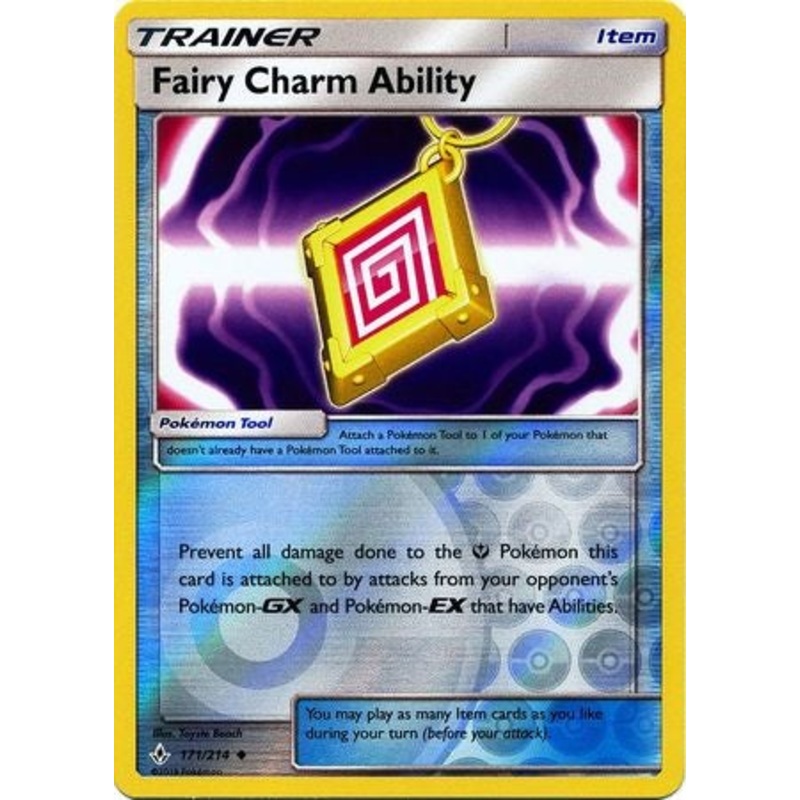 Pokemon Card Unbroken Bonds 171/214 Charm Ability Item Uncommon Reverse Holo