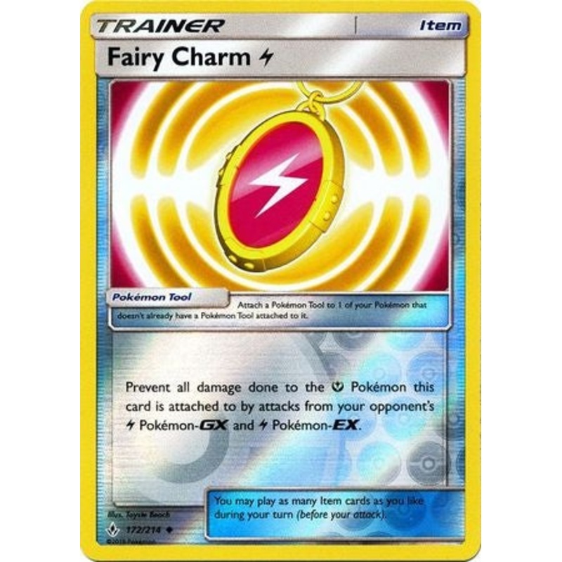 Pokemon Card Unbroken Bonds 172/214 Charm L Item Uncommon Reverse Holo