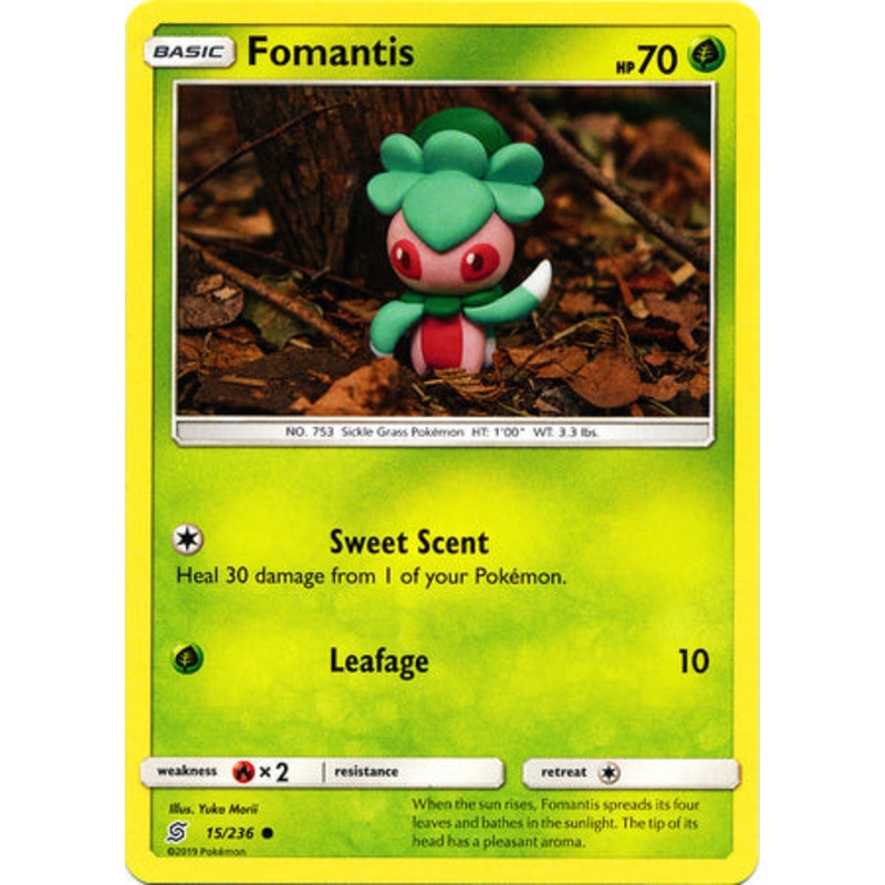 Pokemon Card Unified Minds 015/236 15/236 Fomantis Common