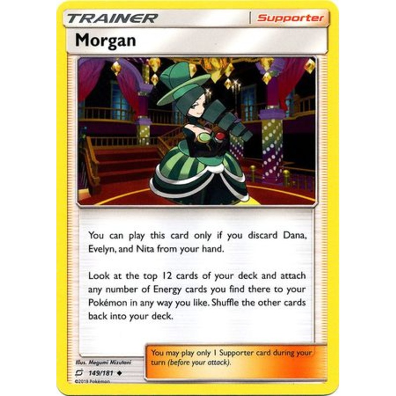 Pokemon Card Team Up 149/181 Morgan Supporter Uncommon