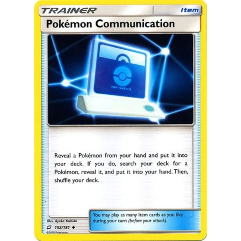 Pokemon Card Team Up 152/181 Pokemon Communication Item Uncommon