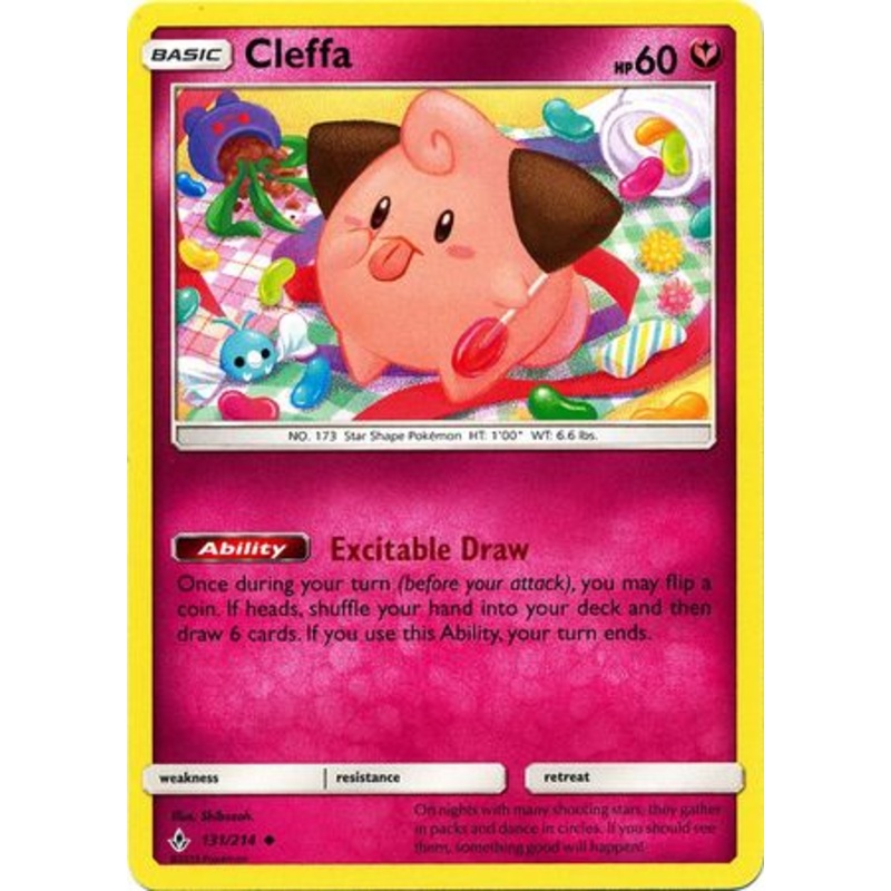 Pokemon Card Unbroken Bonds 131/214 Cleffa Uncommon