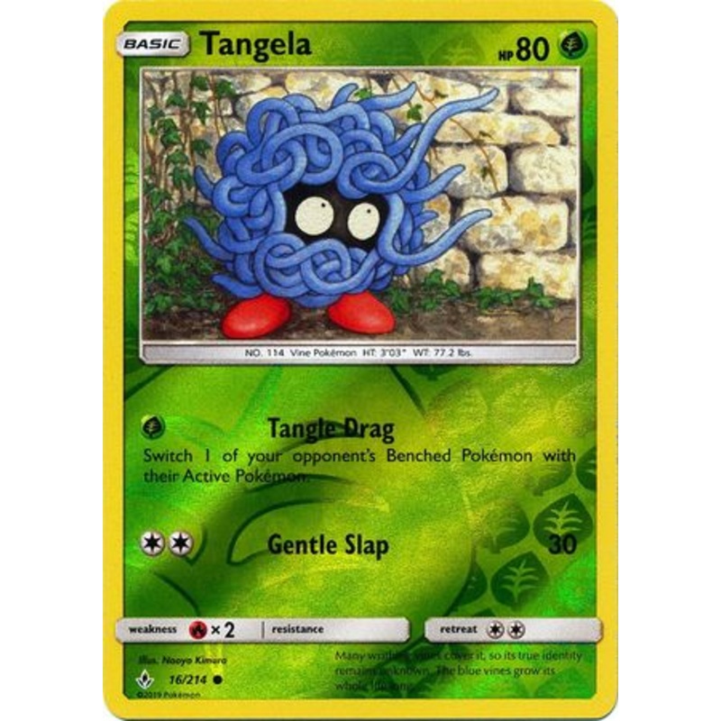 Pokemon Card Unbroken Bonds 16/214 016/214 Tangela Common Reverse Holo