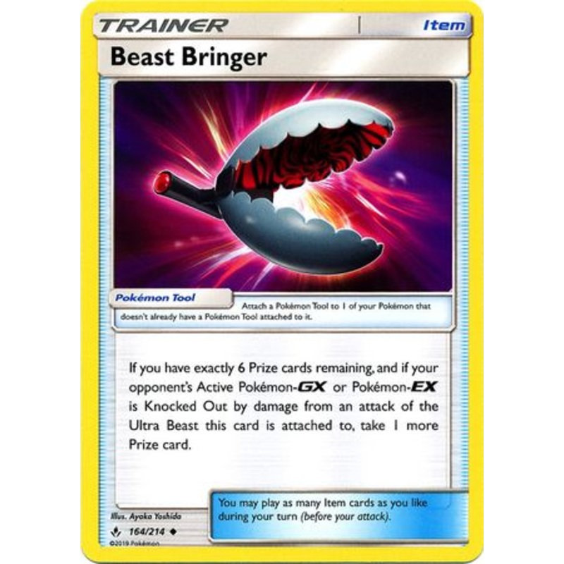 Pokemon Card Unbroken Bonds 164/214 Beast Bringer Item Uncommon
