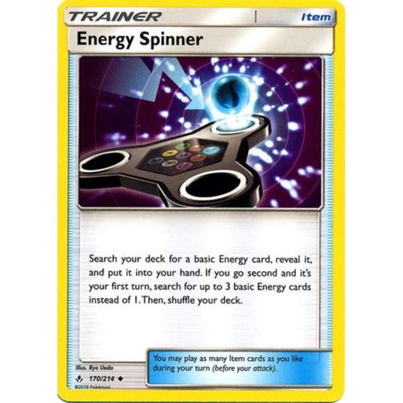 Pokemon Card Unbroken Bonds 170/214 Energy Spinner Item Uncommon