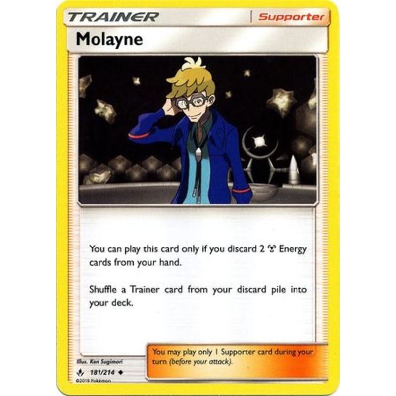 Pokemon Card Unbroken Bonds 181/214 Molayne Supporter Uncommon