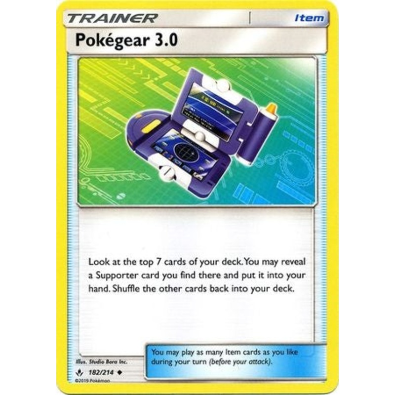 Pokemon Card Unbroken Bonds 182/214 Pokegear 3.0 Item Uncommon
