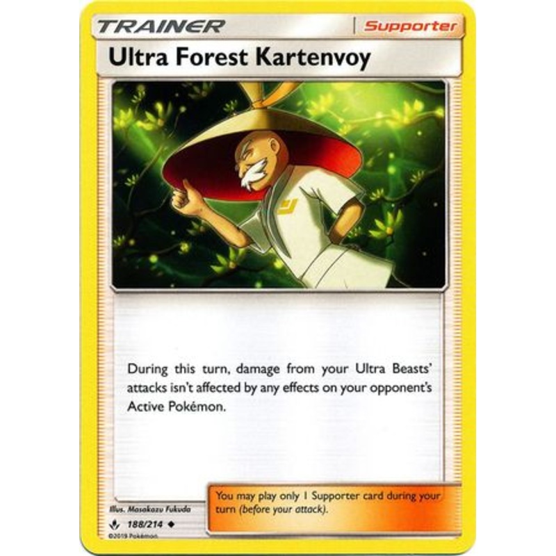 Pokemon Card Unbroken Bonds 188/214 Ultra Forest Kartenvoy Supporter Uncommon