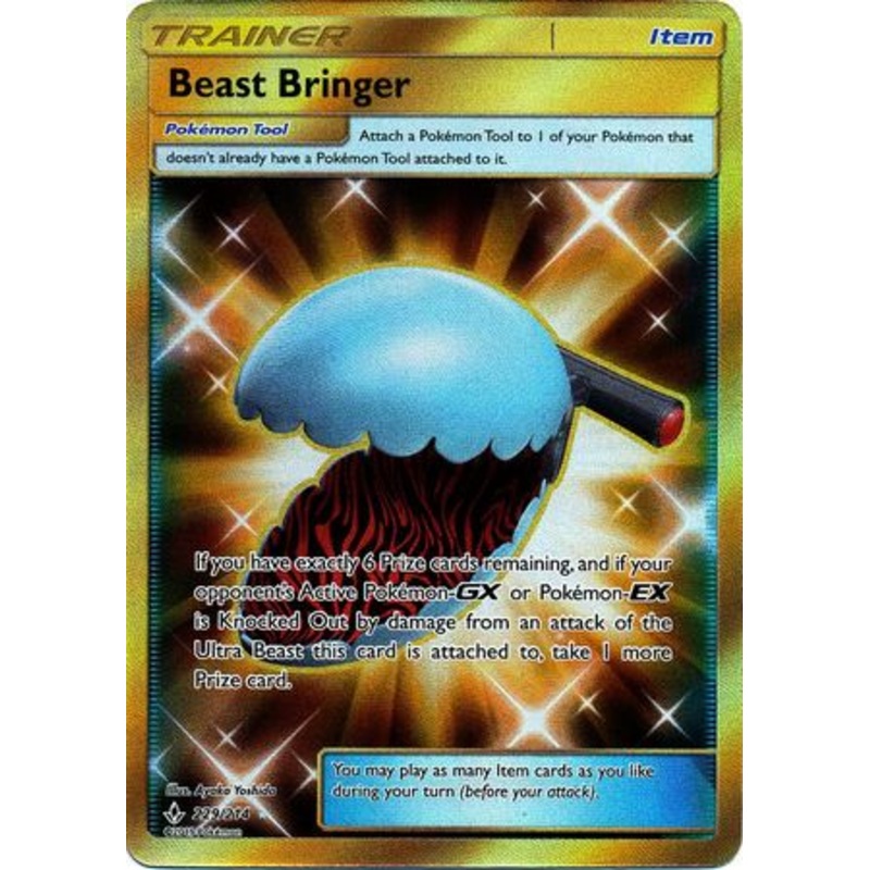 Pokemon Card Unbroken Bonds 229/214 Beast Bringer Item Secret Rare
