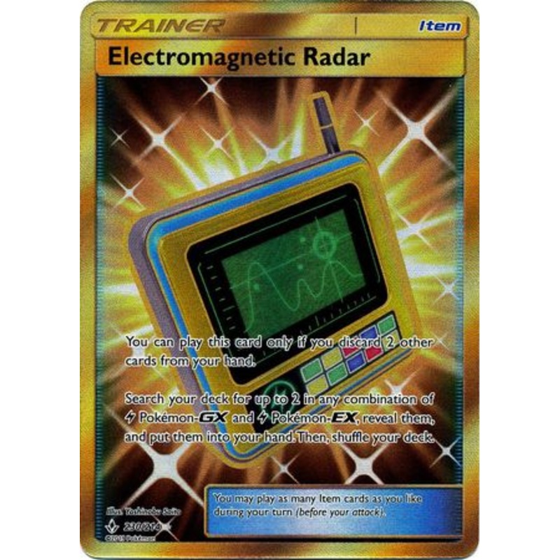 Pokemon Card Unbroken Bonds 230/214 Electromagnetic Radar Item Secret Rare