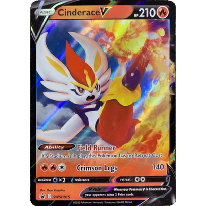 Pokemon Card SWSH Black Star Promos SWSH015 Cinderace V