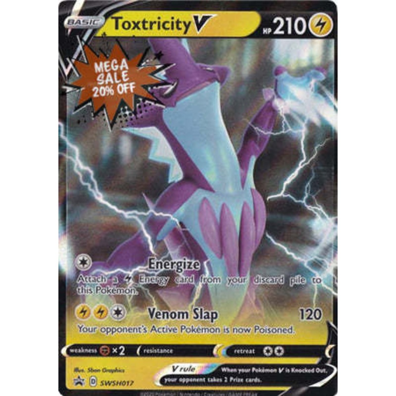 Pokemon Card SWSH Black Star Promos SWSH017 Toxtricity V