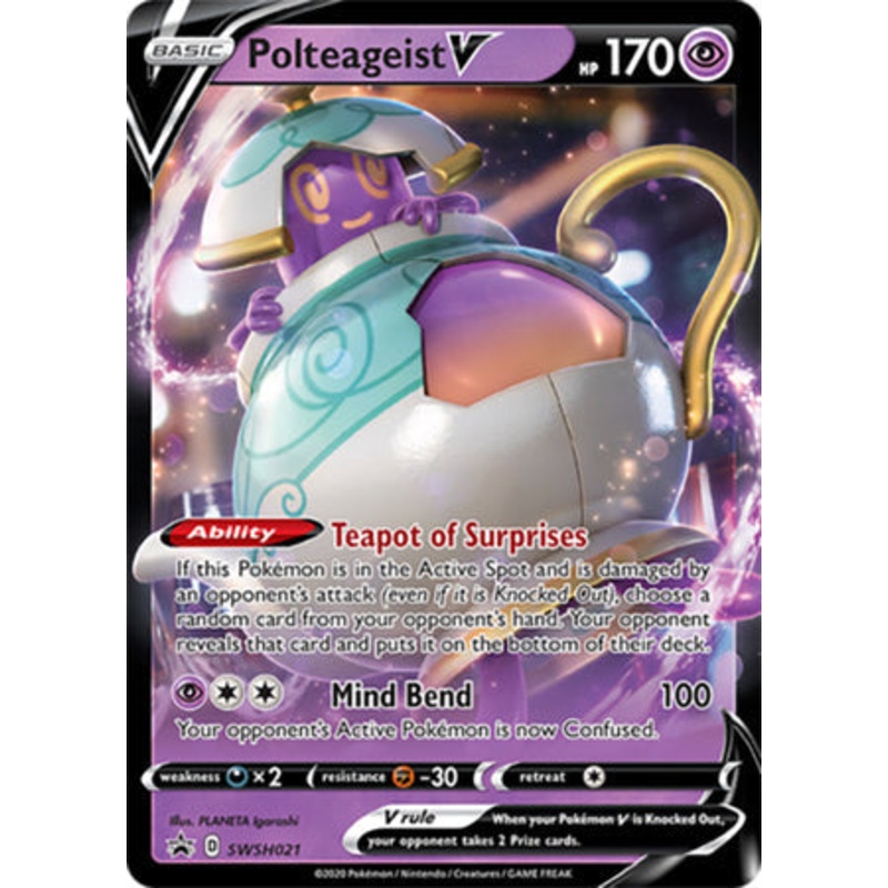 Pokemon Card SWSH Black Star Promos SWSH021 Polteageist V