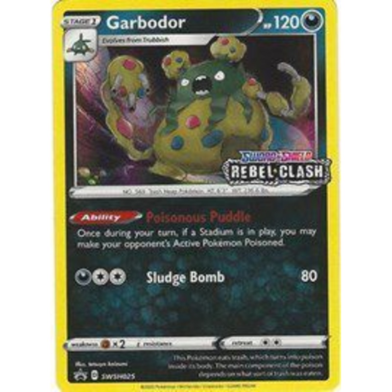 Pokemon Card SWSH Black Star Promos SWSH025 Garbodor Prerelease participation promo