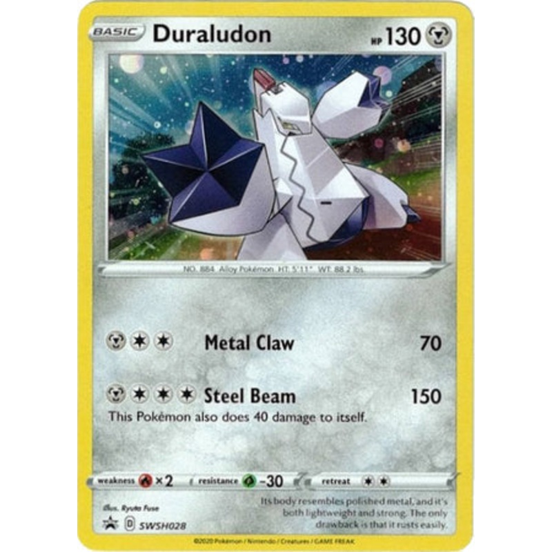Pokemon Card SWSH Black Star Promos SWSH028 Duraludon