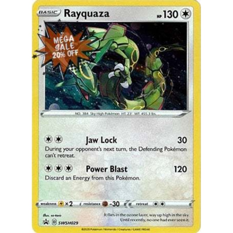 Pokemon Card SWSH Black Star Promos SWSH029 Rayquaza