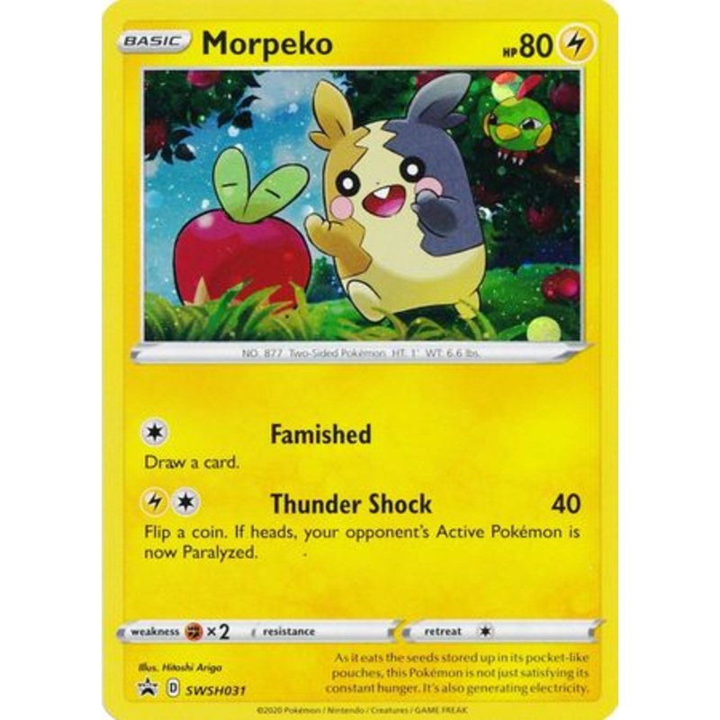 Pokemon Card SWSH Black Star Promos SWSH031 Morpeko