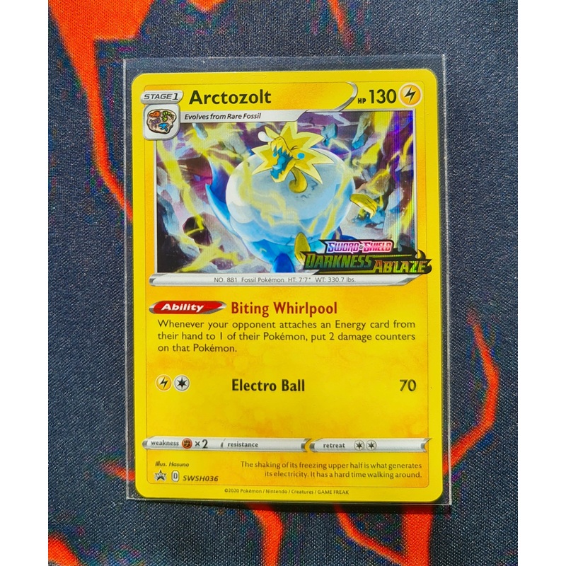 Pokemon Card SWSH Black Star Promos SWSH036 Arctozolt Prerelease participation promo
