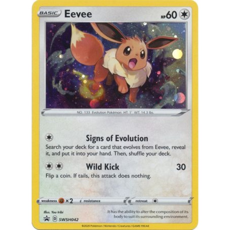 Pokemon Card SWSH Black Star Promos SWSH042 Eevee