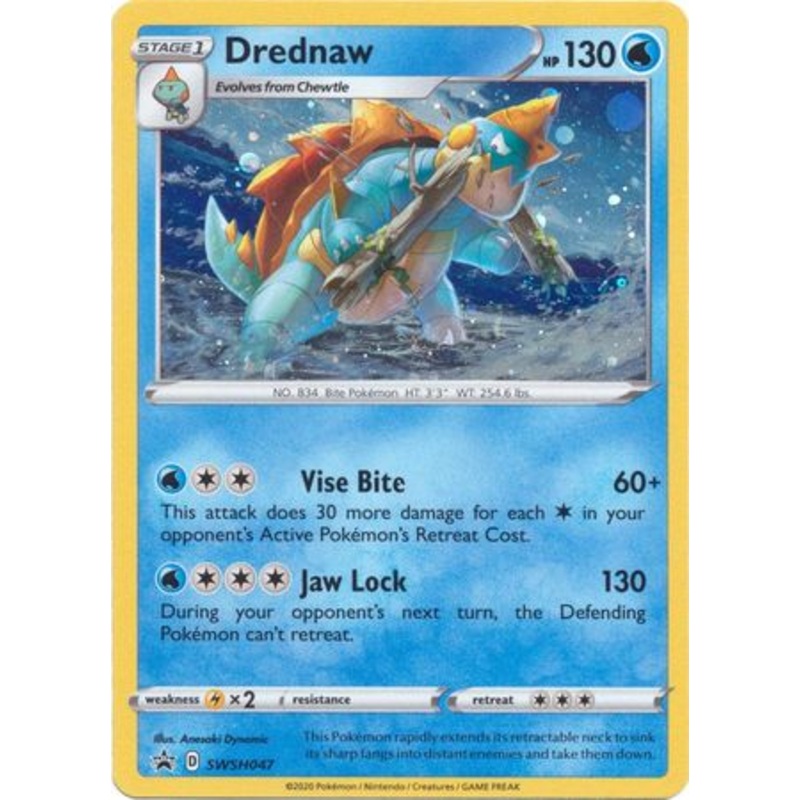 Pokemon Card SWSH Black Star Promos SWSH047 Drednaw