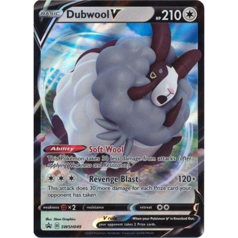 Pokemon Card SWSH Black Star Promos SWSH049 Dubwool V