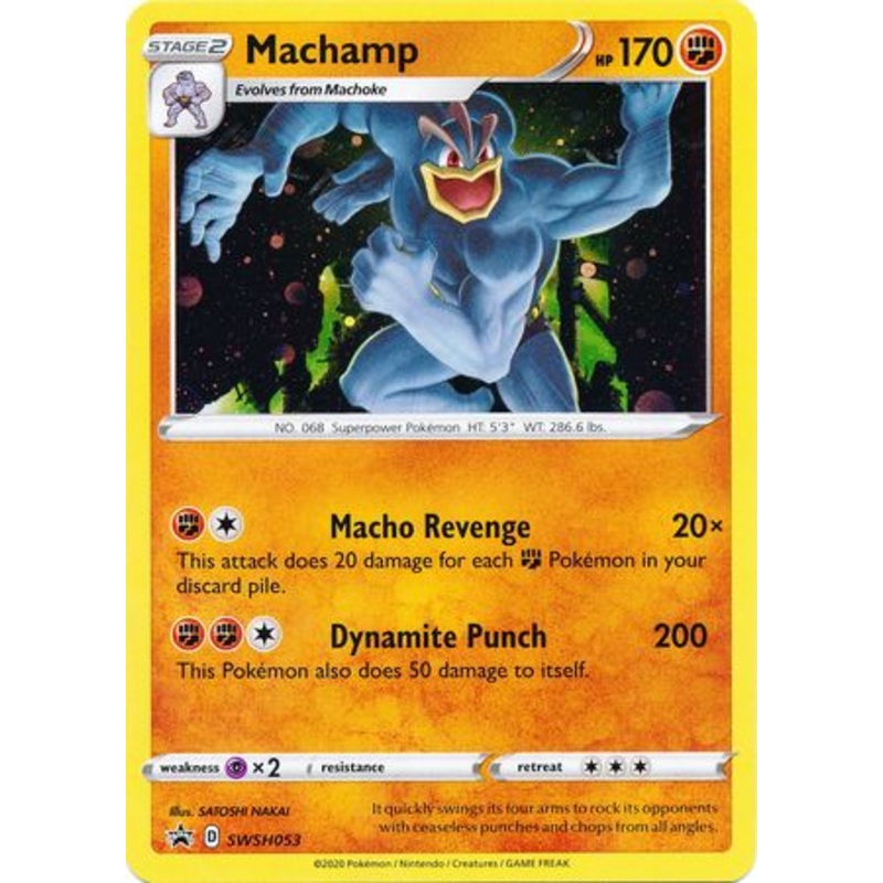 Pokemon Card SWSH Black Star Promos SWSH053 Machamp