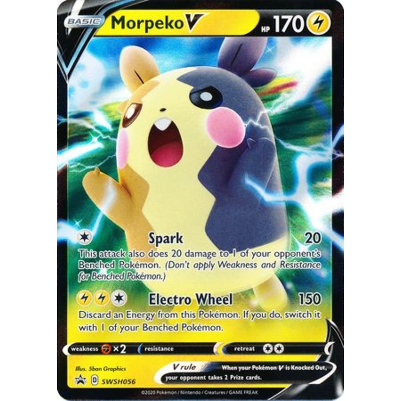 Pokemon Card SWSH Black Star Promos SWSH056 Morpeko V
