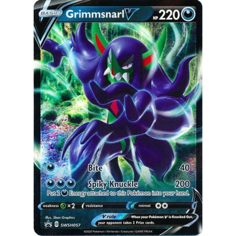 Pokemon Card SWSH Black Star Promos SWSH057 Grimmsnarl V