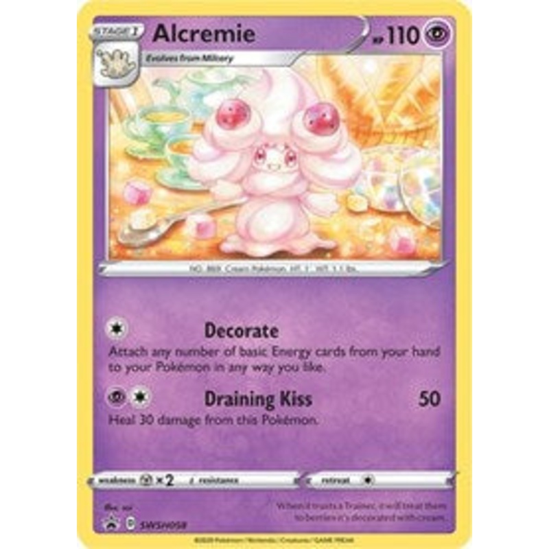 Pokemon Card SWSH Black Star Promos SWSH058 Alcremie