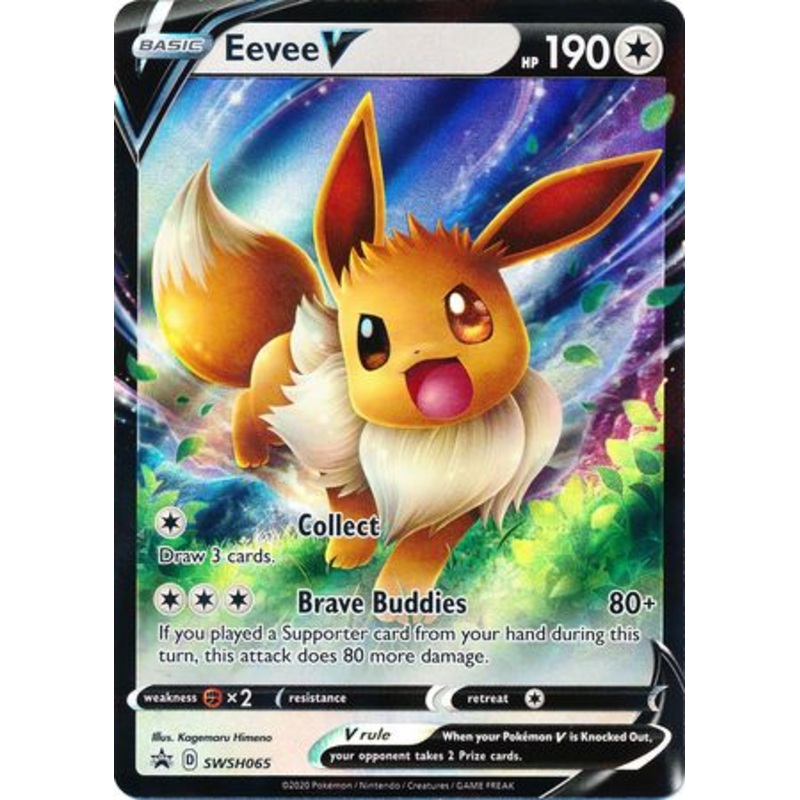 Pokemon Card SWSH Black Star Promos SWSH065 Eevee V