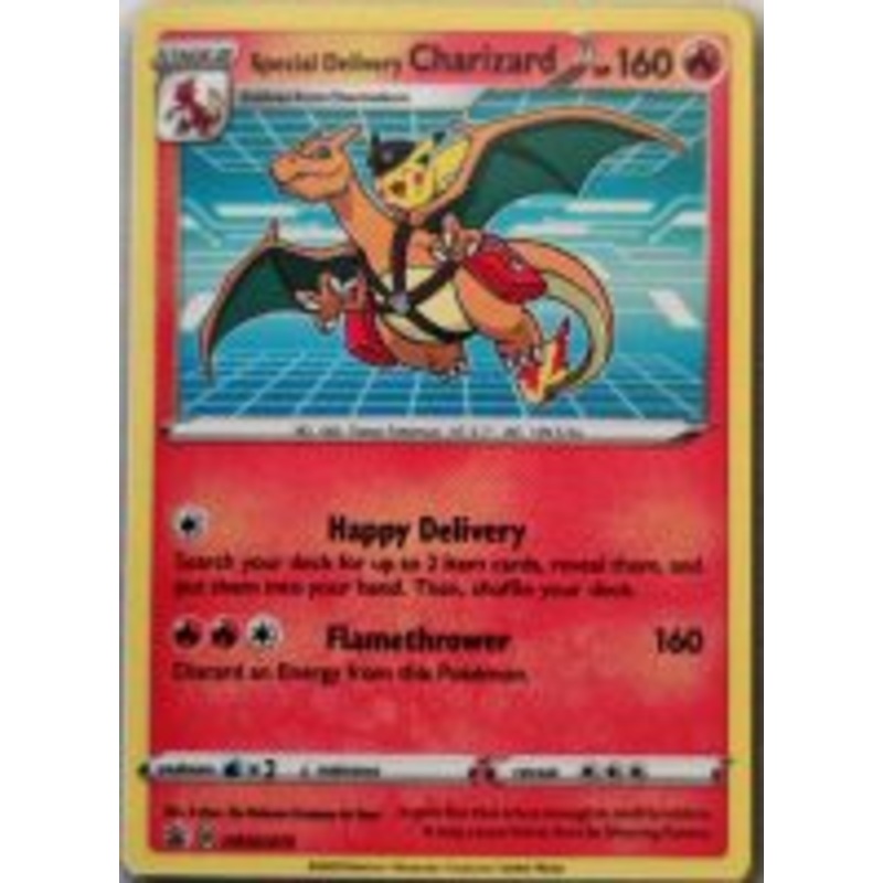 Pokemon Card SWSH Black Star Promos SWSH075 Special Delivery Charizard