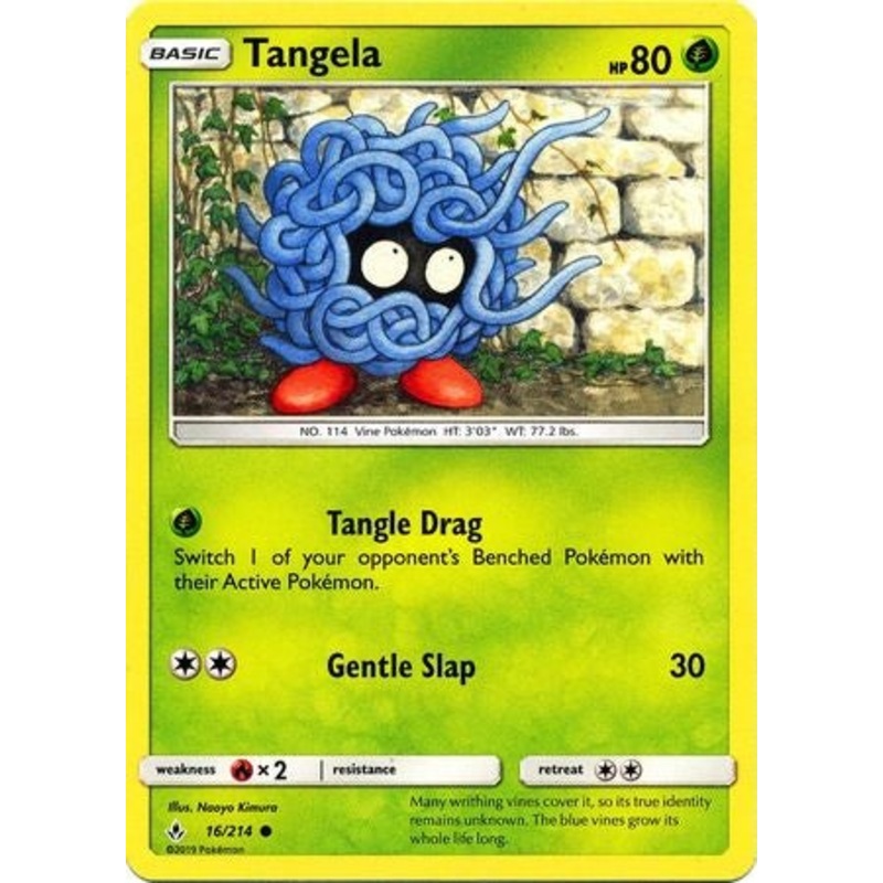 Pokemon Card Unbroken Bonds 16/214 016/214 Tangela Common
