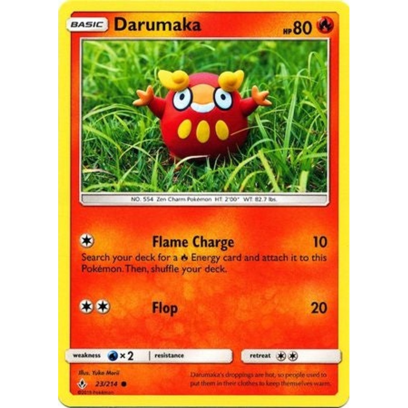 Pokemon Card Unbroken Bonds 23/214 023/214 Darumaka Common