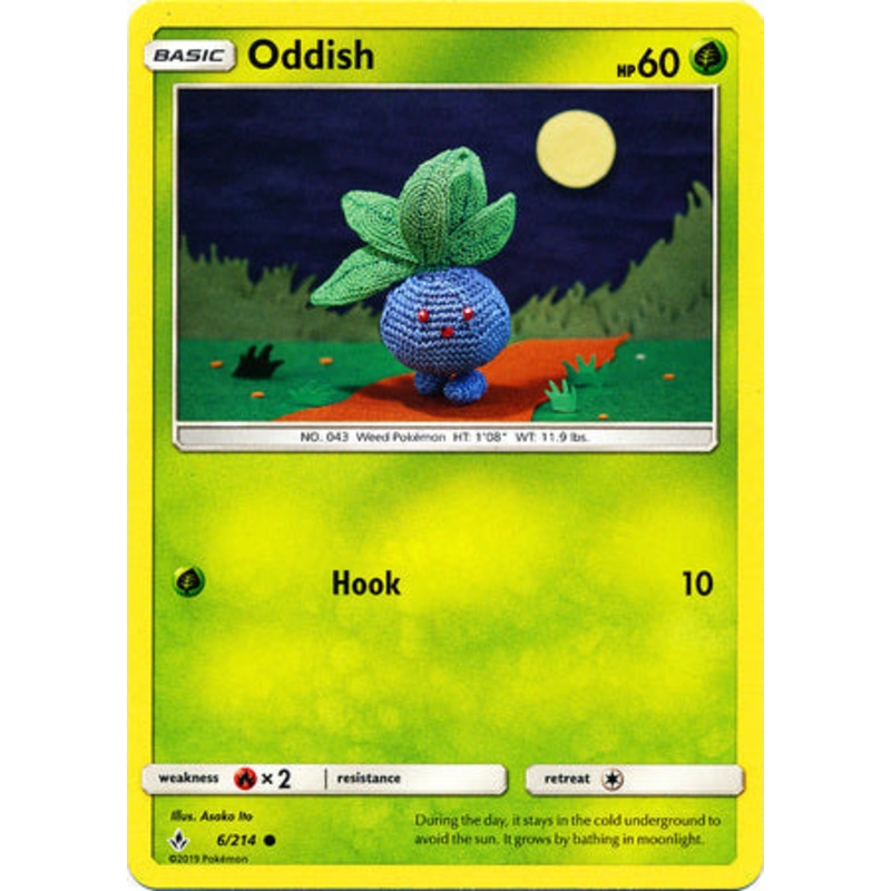 Pokemon Card Unbroken Bonds 6/214 006/214 Oddish Common
