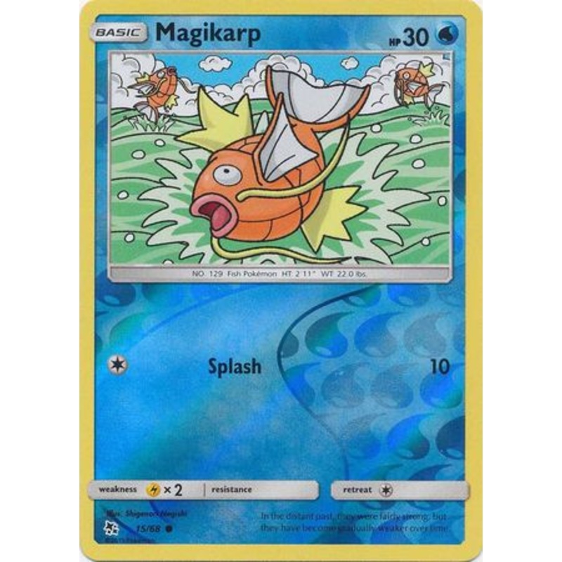 Pokemon Card Hidden Fates 15/68 Magikarp Common Reverse Holo