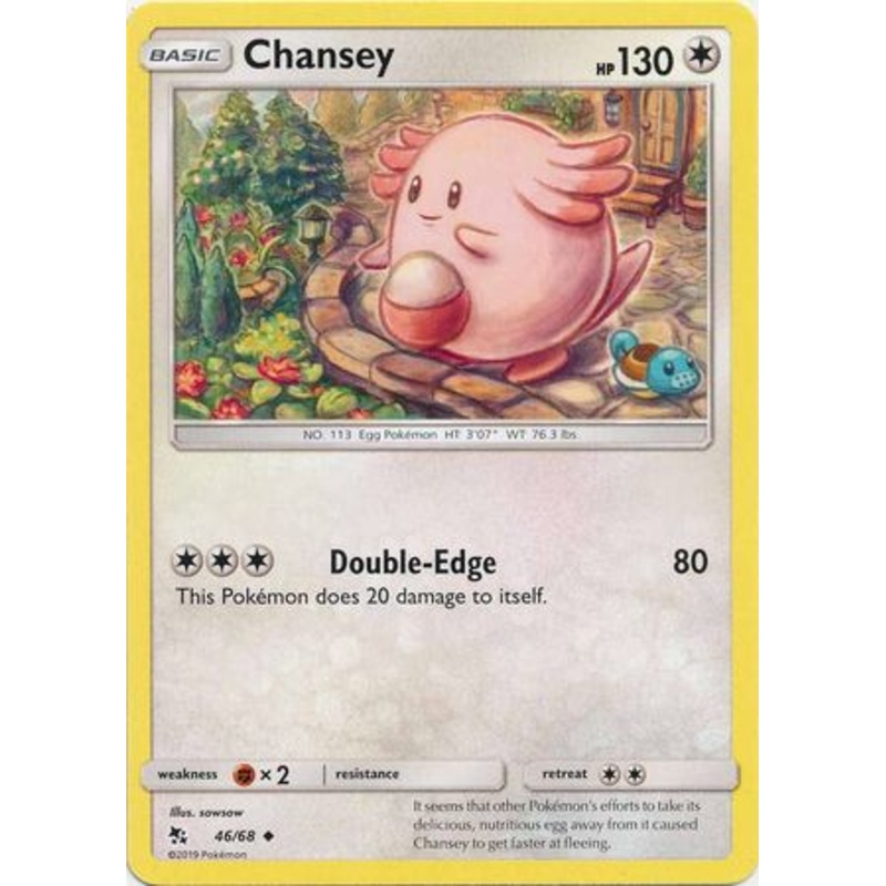 Pokemon Card Hidden Fates 46/68 Chansey Uncommon