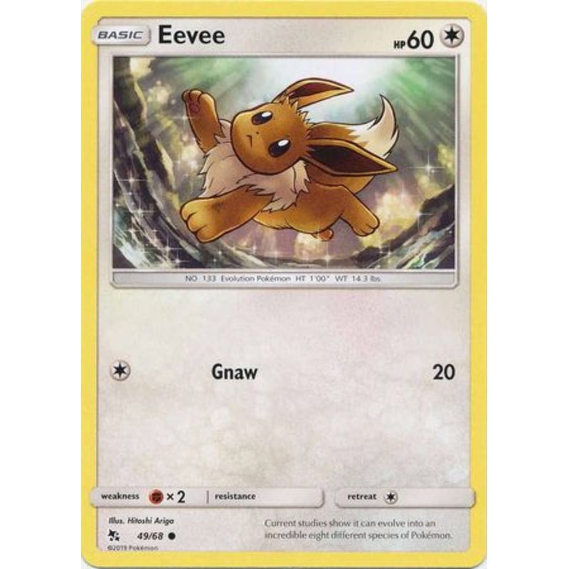 Pokemon Card Hidden Fates 49/68 Eevee Common